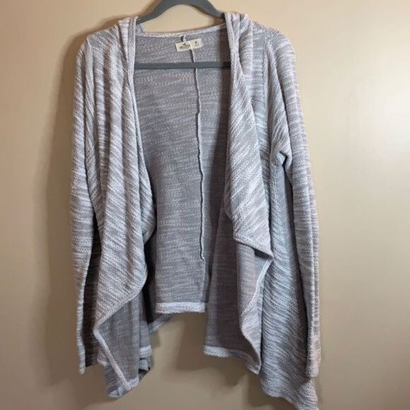 Hollister Grey Knit Cardigan - Picture 1 of 6